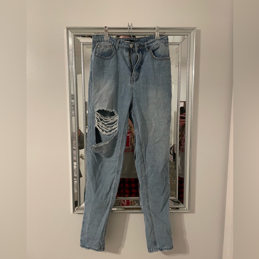 Missguided high rise mom jeans